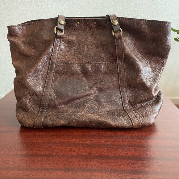 Patricia Nash Benvenuto Tote Heritage Distressed Brown Leather - Picture 5 of 9
